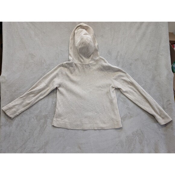 Lucky Brand Knitted Hoodie Womens Medium M Beige Cream - Picture 11 of 16